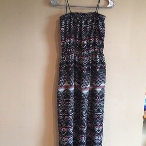 Strapless maxi dress